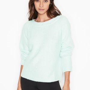 VS Soft Slouchy Embellished Fuzzy Pullover Sweater